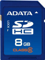 A-data SDHC 8GB class6 (ASDH8GCL6-R)